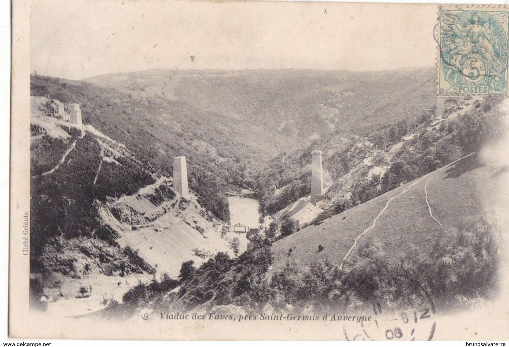 SAINT-GERVAIS D'AUVERGNE - Viaduc Des Faves (Fades) En Construction - Saint Gervais D'Auvergne