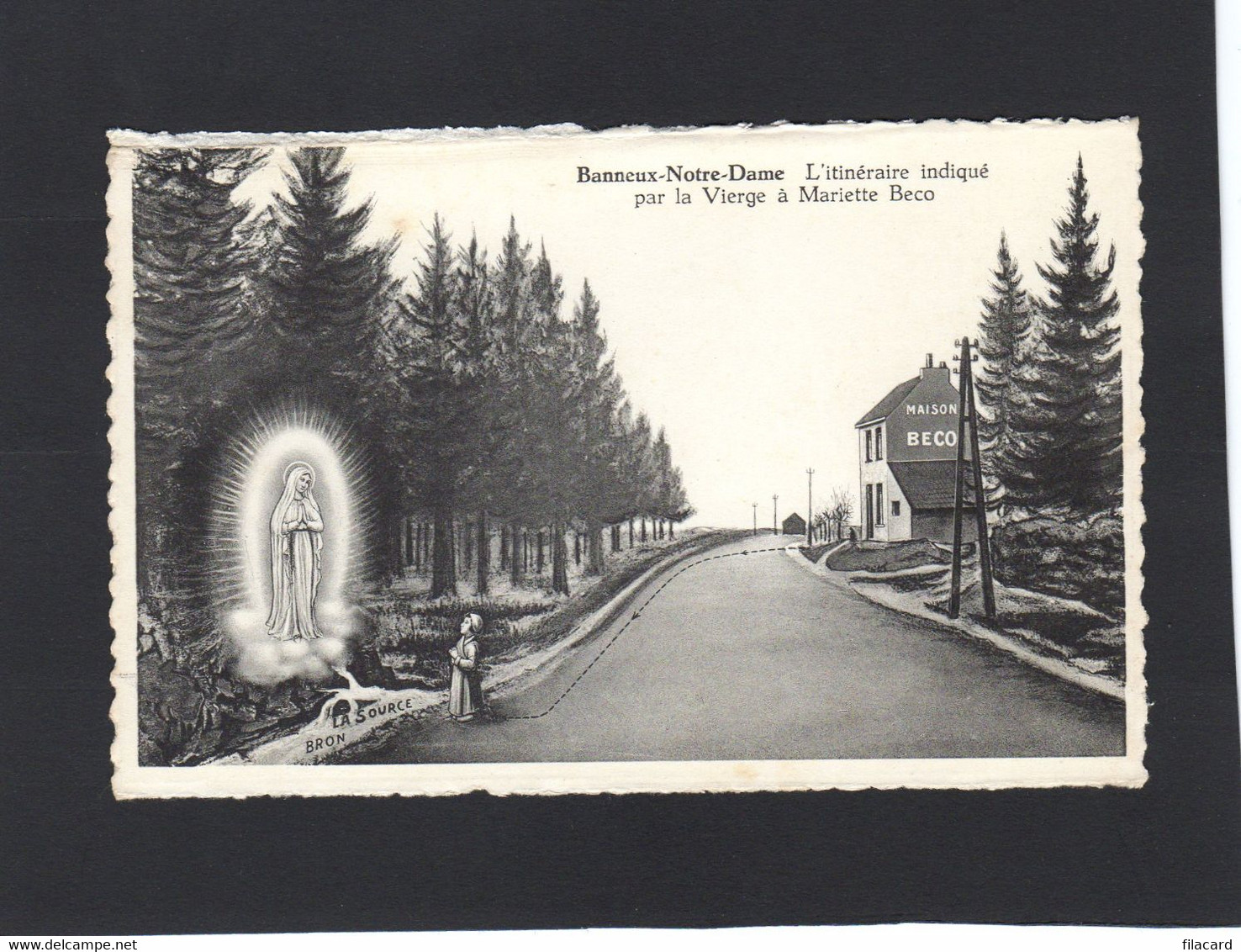 118593         Belgio,   Banneux-Notre-Dame,  L"itineraire  Indique Par La  Vierge A Mariette  Beco,  NV - Sprimont