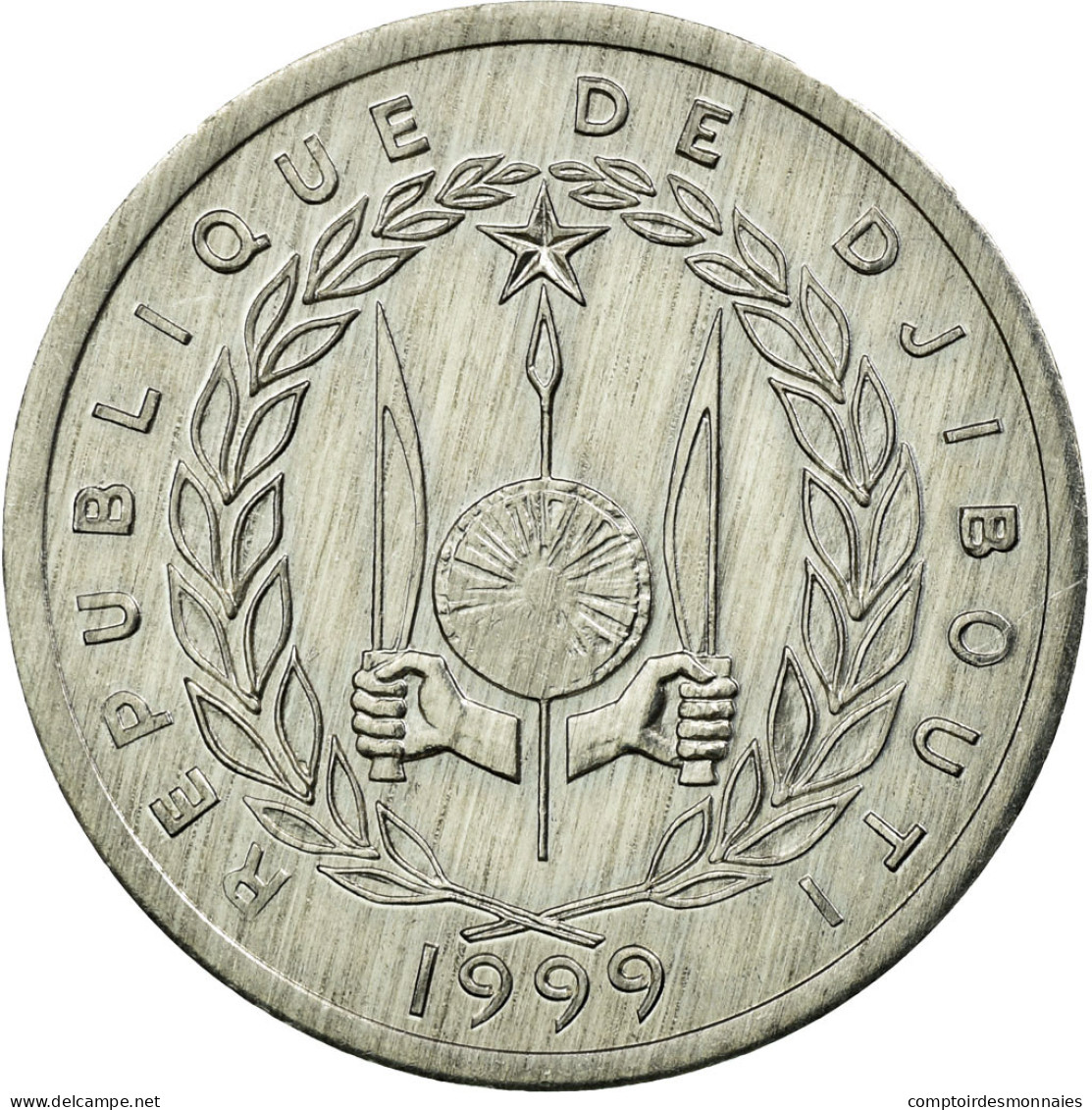 Monnaie, Djibouti, Franc, 1999, Paris, SUP, Aluminium, KM:20 - Gibuti