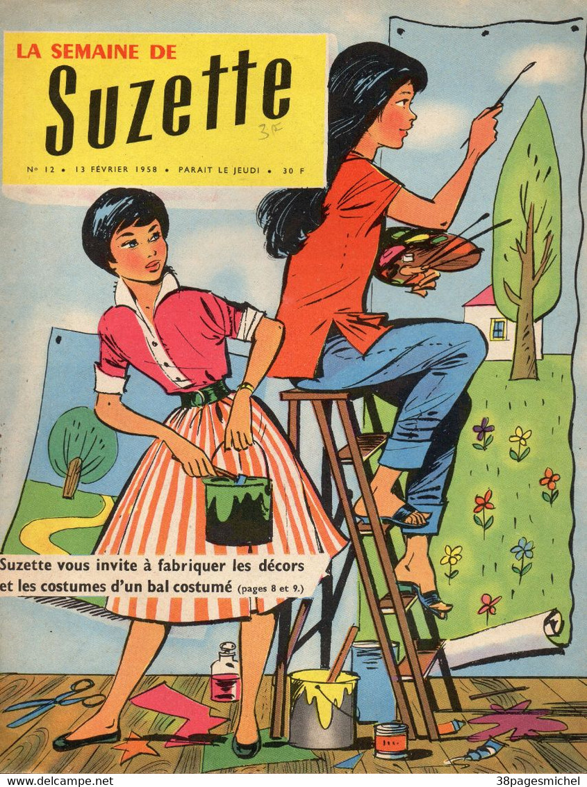 J1801 - La Semaine De SUZETTE - 13 Février 1958 - N° 12 - La Semaine De Suzette