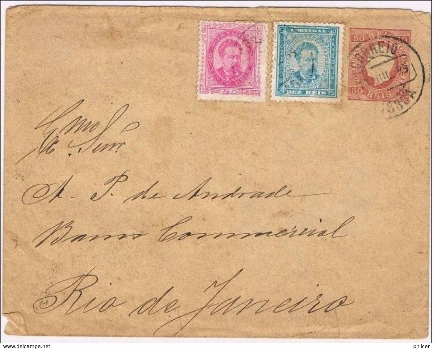 Portugal, 1898, Lisboa-Rio De Janeiro - Lettres & Documents