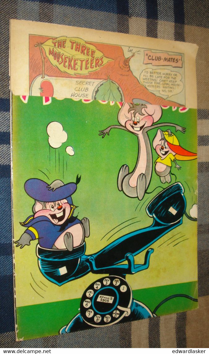 THE THREE MOUSEKETEERS N°15 (comics VO) - Avril 1958 - DC - état Médiocre - DC