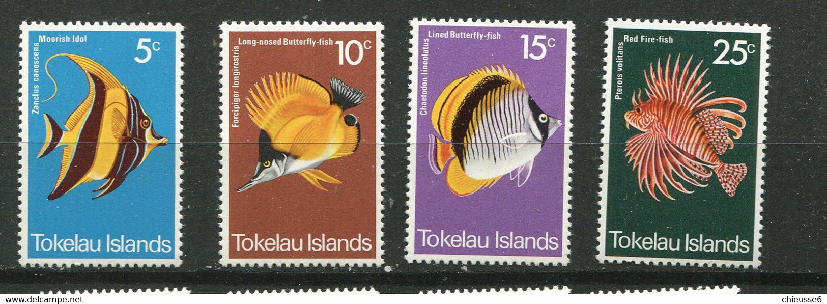 Tokelau ** N° 45 à 48 - Poissons - Tokelau