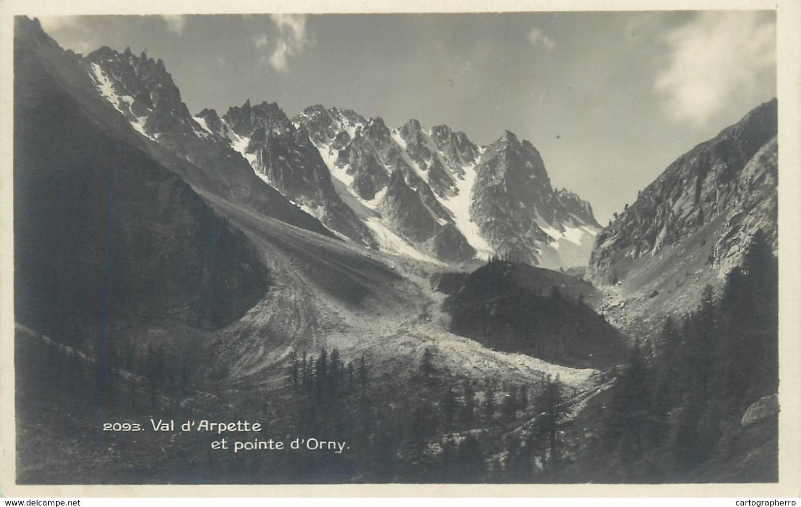 Postcard Switzerland Val D'Arpette Et Pointe D'Orny - Orny