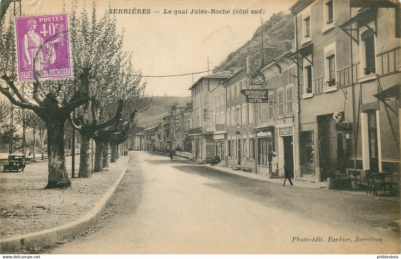 ARDECHE  SERRIERES  Le Quai Jules Roche - Serrières