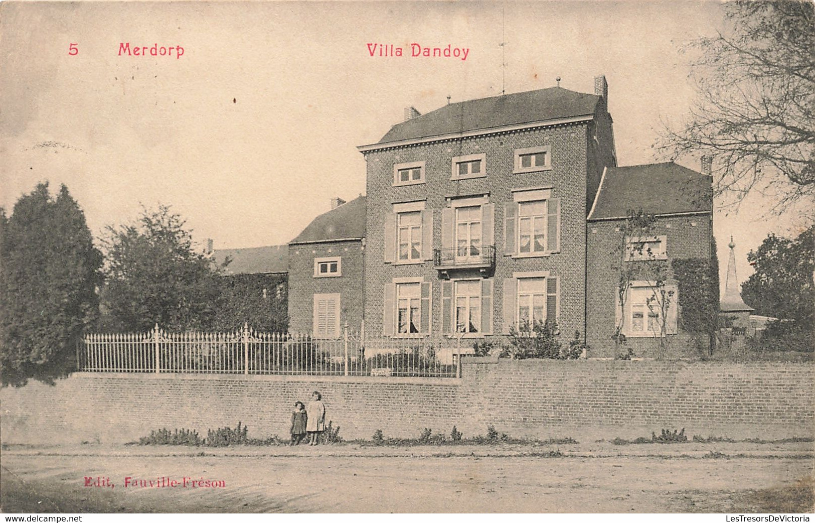 CPA - Belgique - Merdorp - Villa Dandoy - Edit. Fauville Fréson - Oblitéré Hannut 1912 - Enfant - Hannut