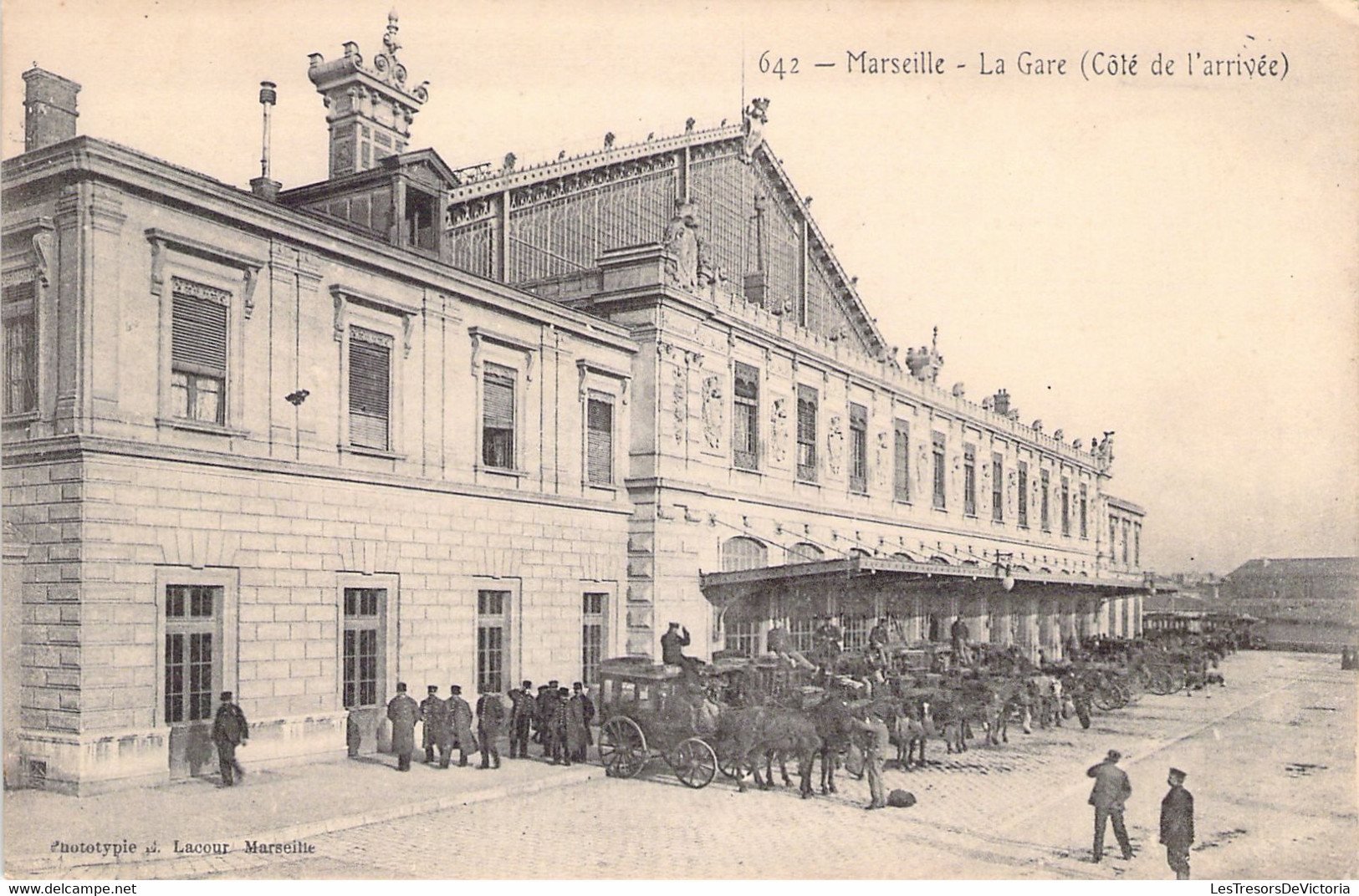 CPA - France - 13 - MARSEILLE - La Gare - Côté De L'Arrivée - Lacour Marseille - Bahnhof, Belle De Mai, Plombières