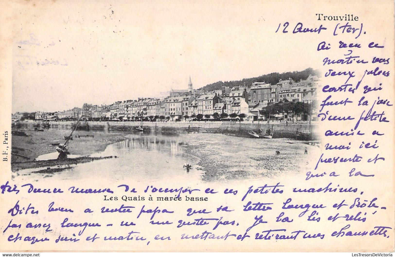 CPA - France - 14 - TROUVILLE - Les Quais à Marée Basse - Précurseur - BF PARIS - Trouville