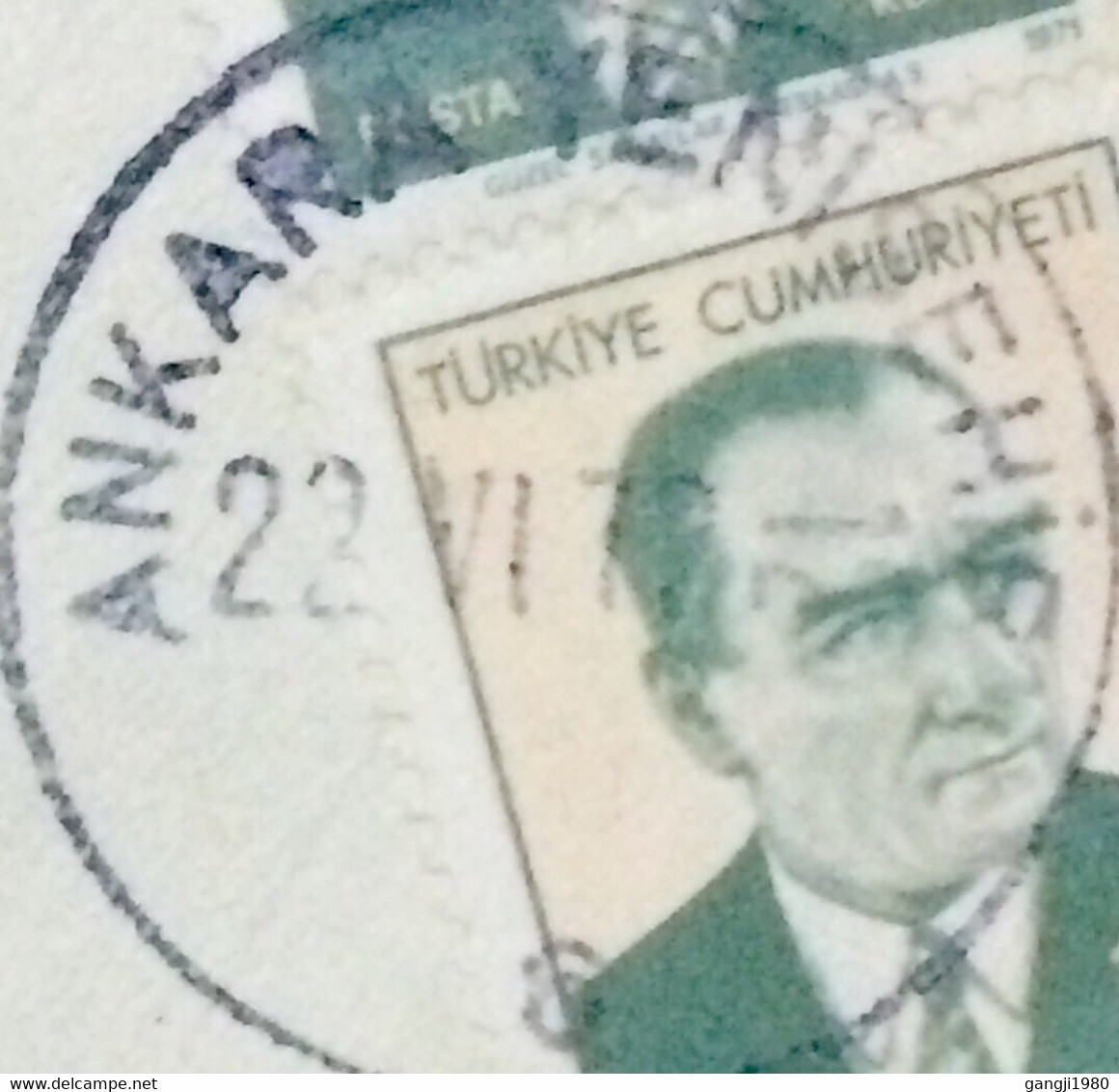 TURKEY 1971, KEMAL ATARTURK,  MULTIPLE 5 STAMP, COVER USED TO USA, ANKARA CITY CANCEL - 1837-1914 Smyrne