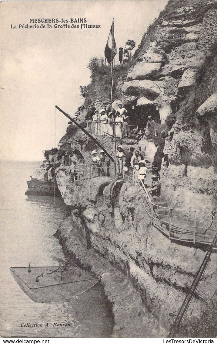 CPA - France - 17 - MESCHERS LES BAINS - La Pêcherie De La Grotte Des Fileuses - Collection Bouron - Meschers