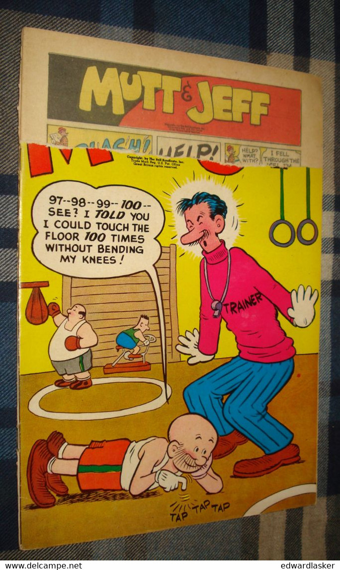 MUTT AND JEFF N°102 (comics VO) - Avril 1958 - DC - état Médiocre - DC