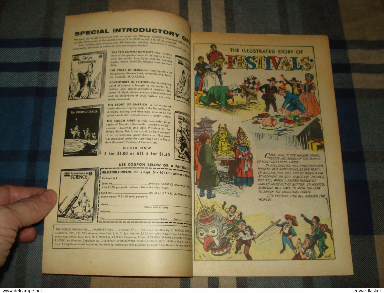 THE WORLD AROUND US N°17 : Story Of Festivals (comics VO) - Janvier 1960 - Classics Illustrated - Bon état - Other Publishers