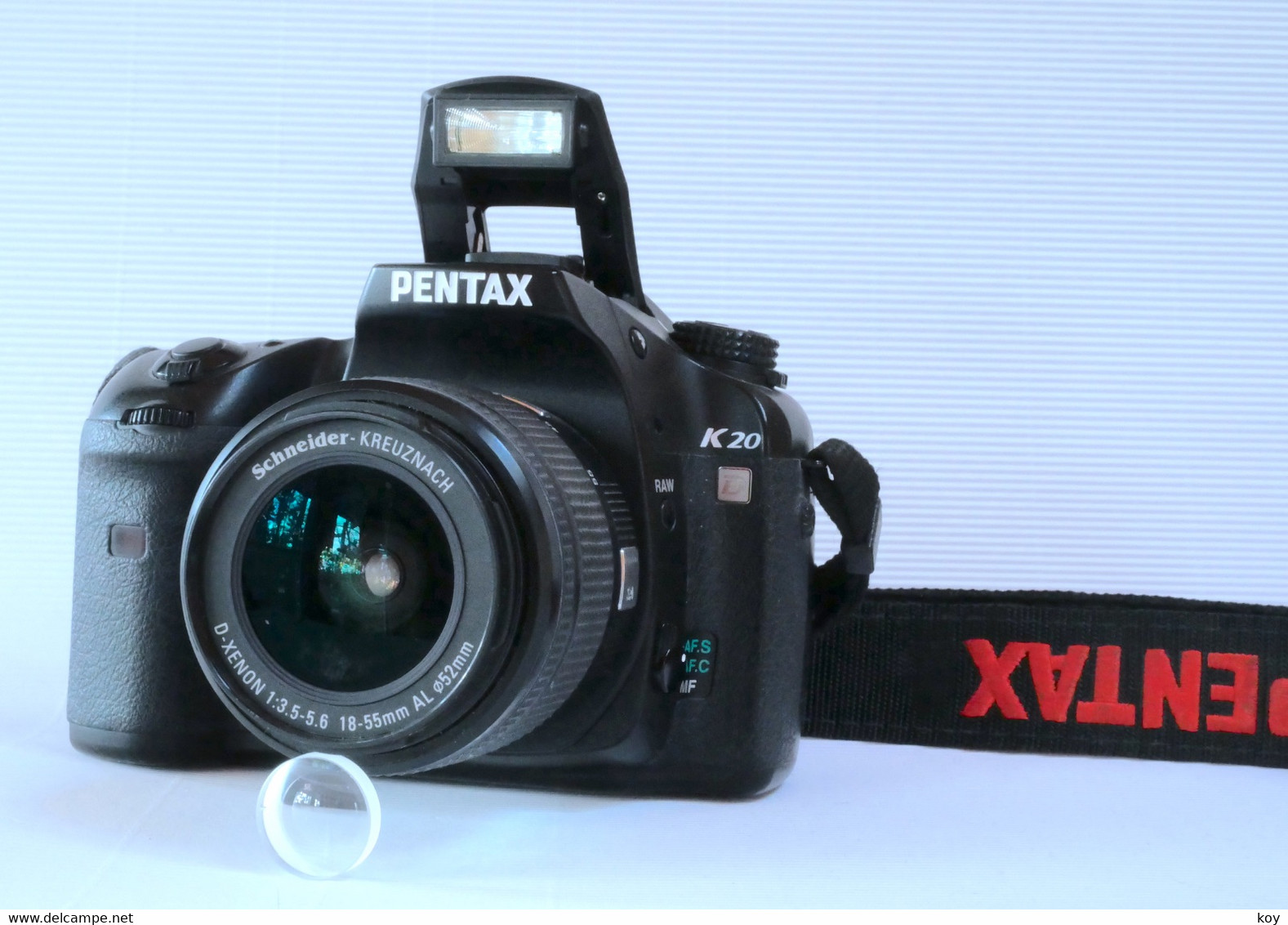 Pentax K20D digitale 14,6-MP-Spiegelreflexkamera schwarz mit Objektiv 18–55 mm incl. Fototasche