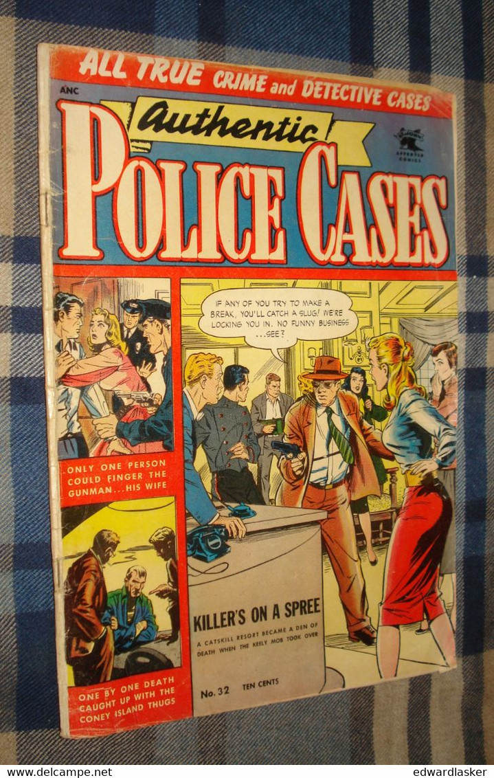 AUTHENTIC POLICE CASES N°32 (comics VO) - 1954 - St John - Matt Baker - Assez Bon état - Andere Uitgevers