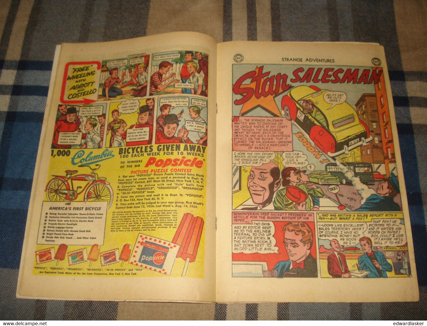 STRANGE ADVENTURES N°46 (comics VO) - Juillet 1954 - DC - Assez Bon état - DC