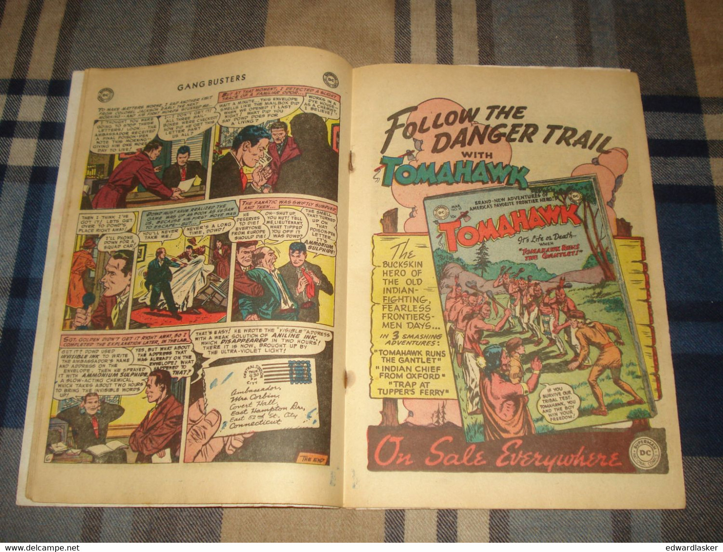 GANG BUSTERS N°39 (comics VO) - Avril 1954 - DC - Assez Bon état - DC