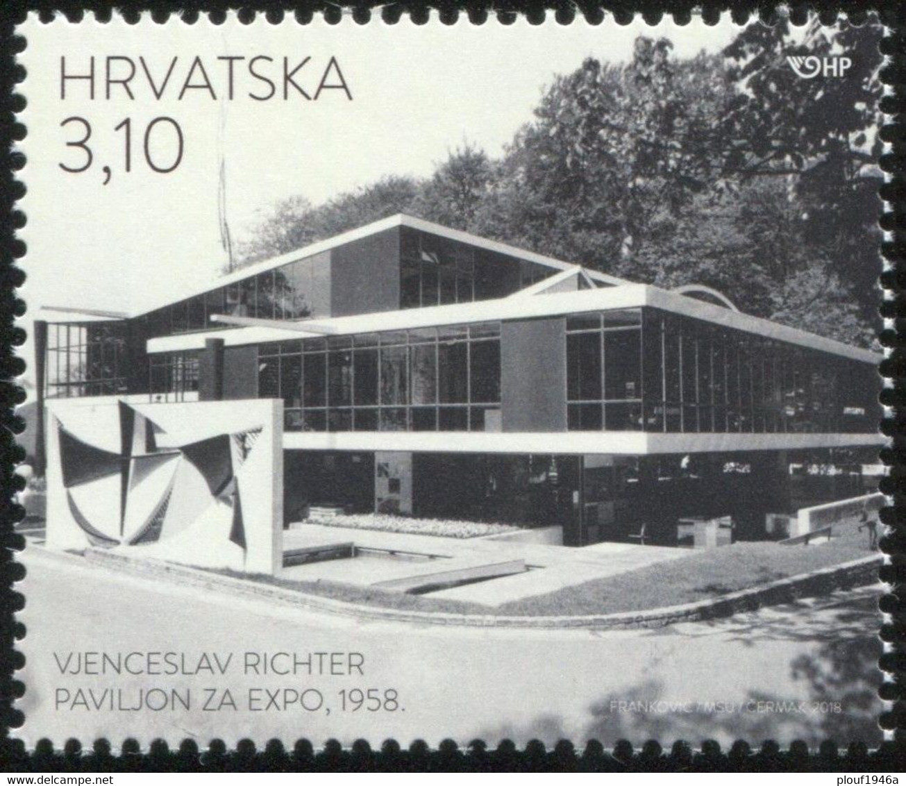 1958 - Collection complète Expo 58 (**) avec Poste aérienne, Blocs et 1 FDC Etats-Unis + Croatie 2018 (architecte)