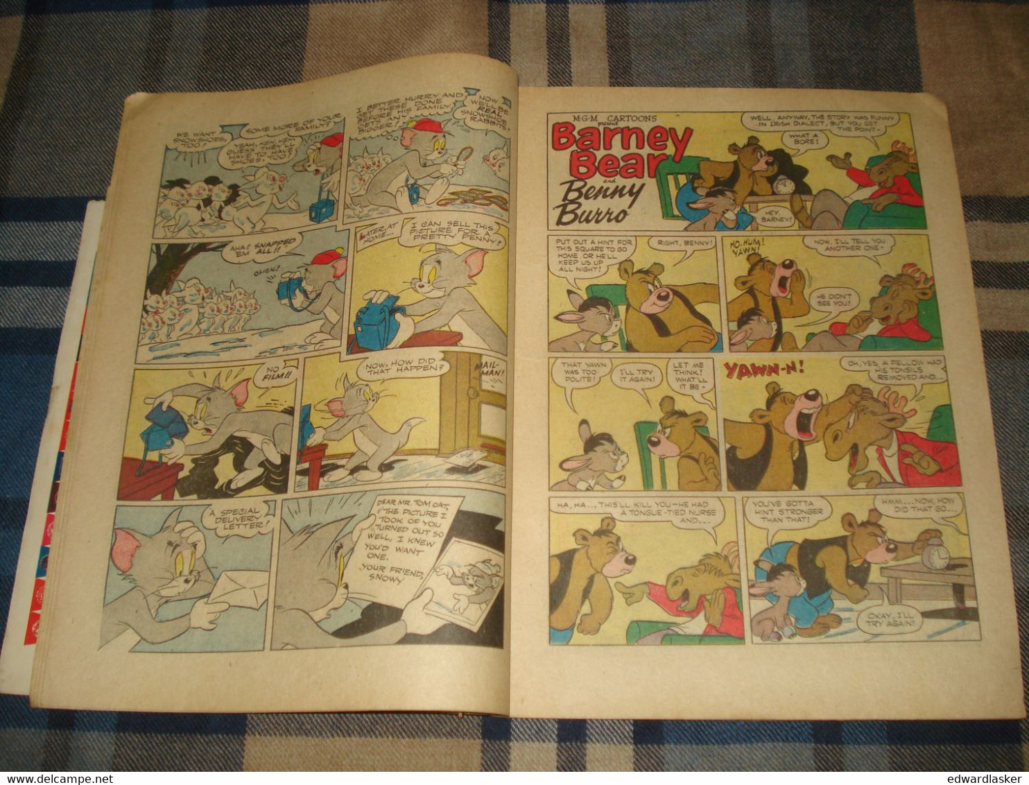 TOM AND JERRY COMICS N°113 (comics VO) - Décembre 1953 - Dell - état Médiocre - Altri Editori