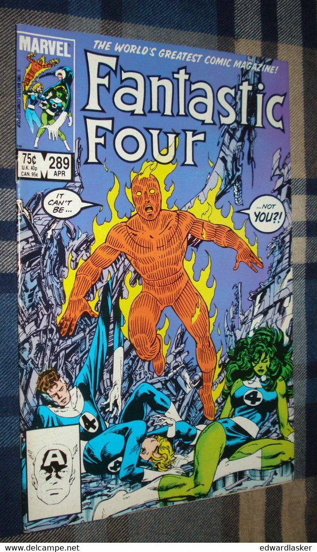 FANTASTIC FOUR N°289 (comics VO) - 1986 - Marvel - John Byrne - Très Bon état - Marvel