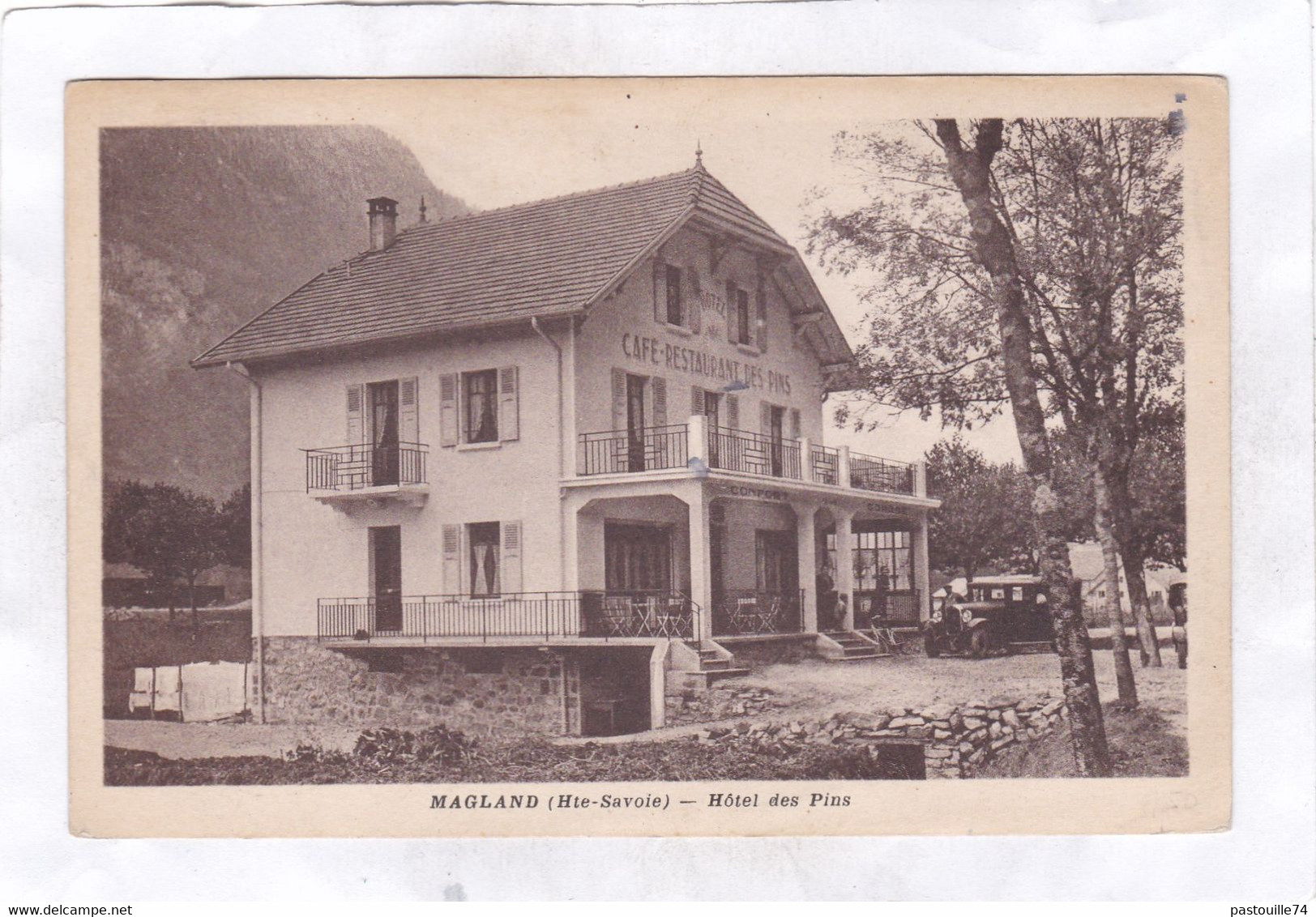 CPA :  14 X 9  - MAGLAND  - Hôtel  Des  Pins - Magland