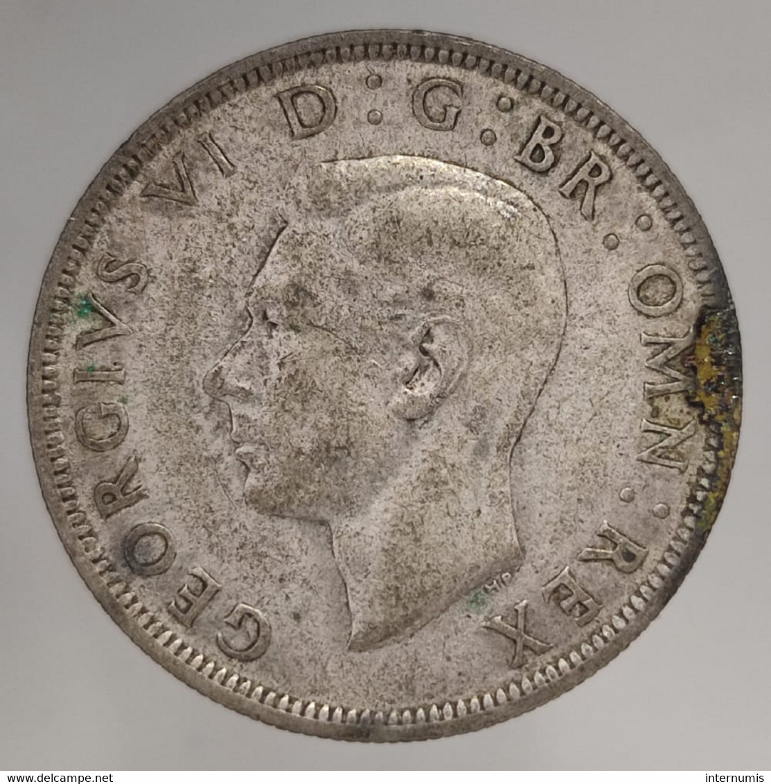 Angleterre / UK, George VI, Half Crown, 1945, Argent (Silver), SUP (AU), KM#856, Sp.4080 - K. 1/2 Crown