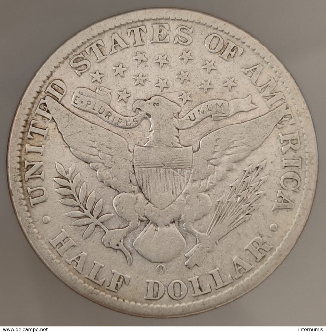 Etats-Unis / USA, Barber, 1/2 Dollar, 1908-O, New Orleans, Argent (Silver), , KM#116 - 1892-1915: Barber