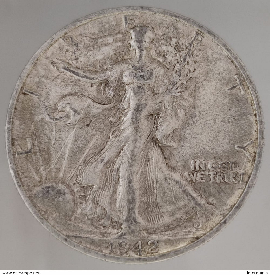 Etats-Unis / USA, Walking Liberty, 1/2 Dollar, 1942-S, Argent (Silver), SUP (AU), KM#142 - 1916-1947: Liberty Walking (Liberté Marchant)