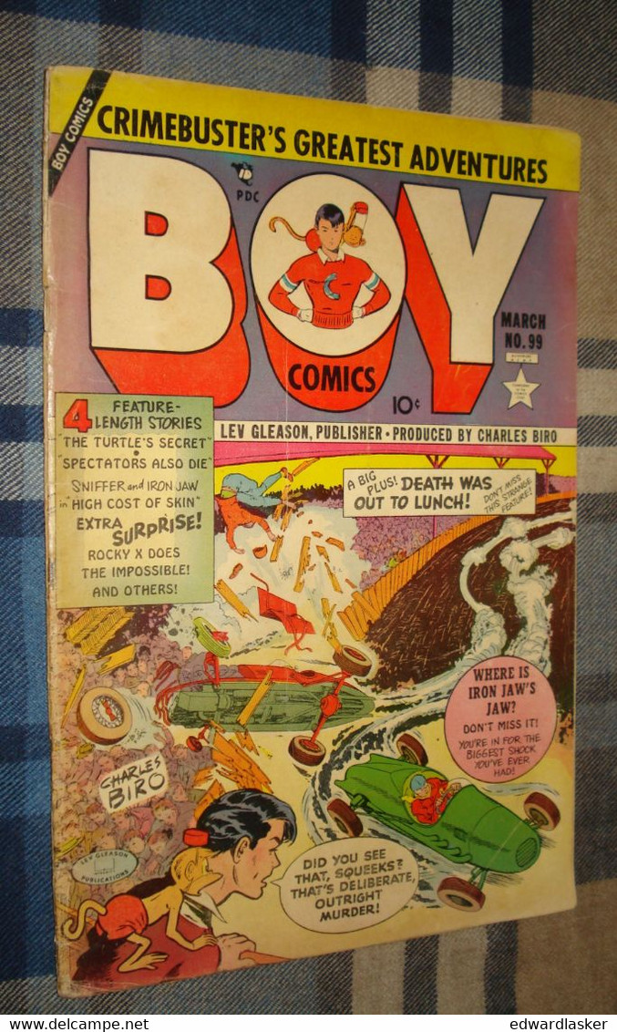 BOY COMICS N°99 (comics VO) - Crimebuster-s Greatest Adventures - Mars 1954 - Assez Bon état - Autres Éditeurs