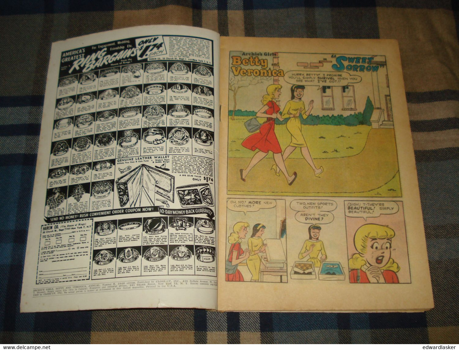 ARCHIE'S GIRLS BETTY & VERONICA Annual N°8 (comics VO) - 1960 - Bon état - Altri Editori
