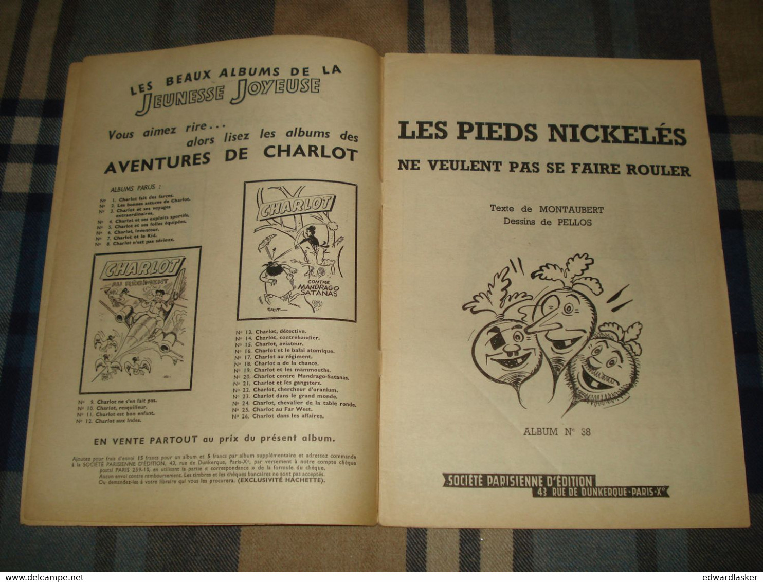 LES PIEDS NICKELÉS N°38 : Ne Veulent Pas Se Faire Rouler - Pellos - EO 1958 - Pieds Nickelés, Les