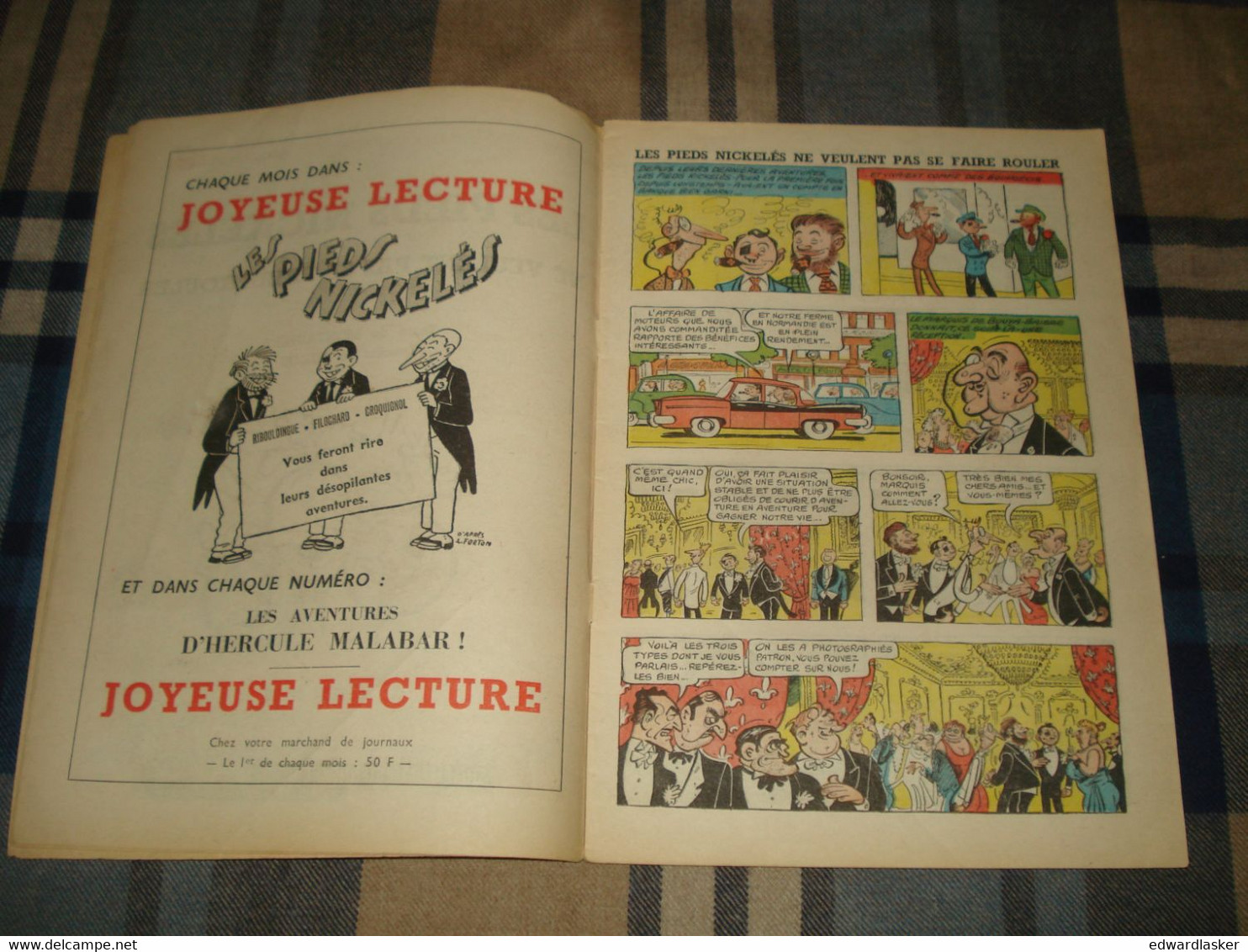 LES PIEDS NICKELÉS N°38 : Ne Veulent Pas Se Faire Rouler - Pellos - EO 1958 - Pieds Nickelés, Les