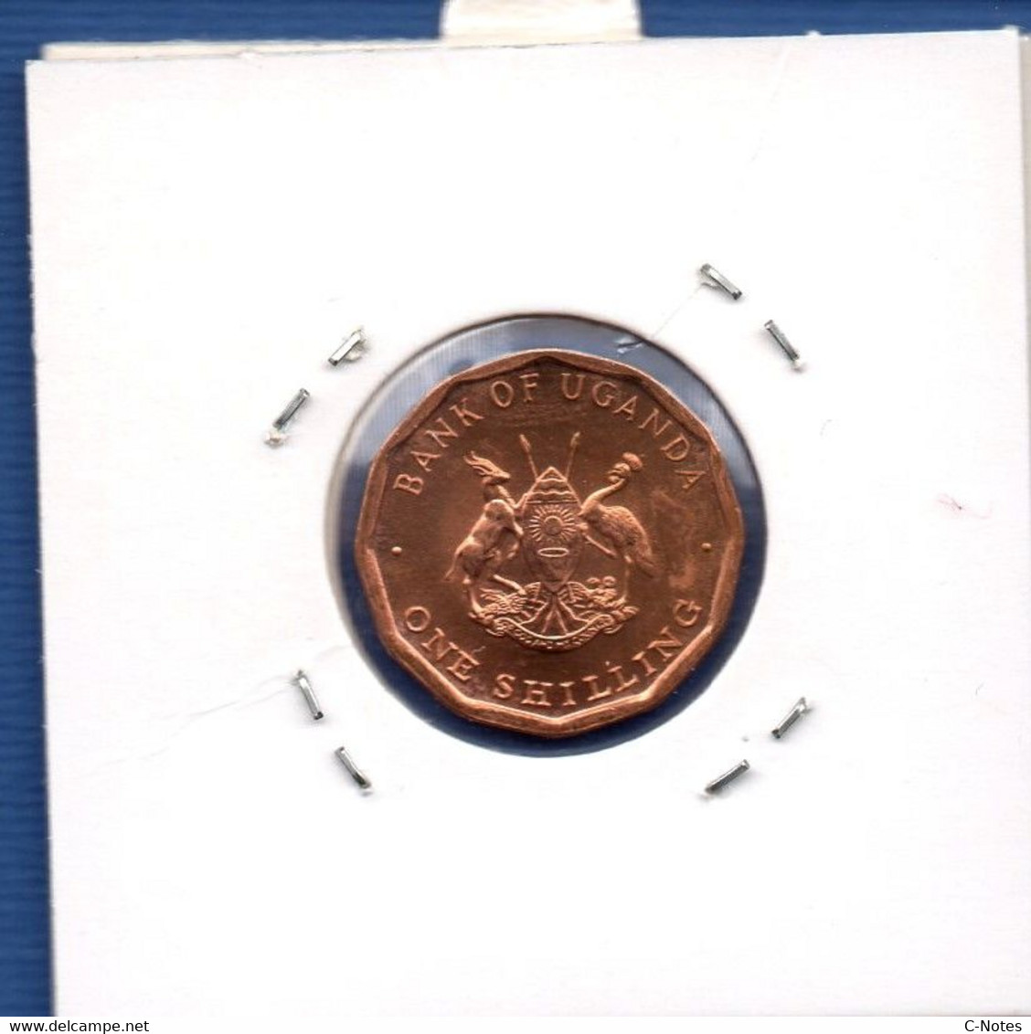 UGANDA - 1 Shilling 1987 -  See Photos - Km 27 - Ouganda