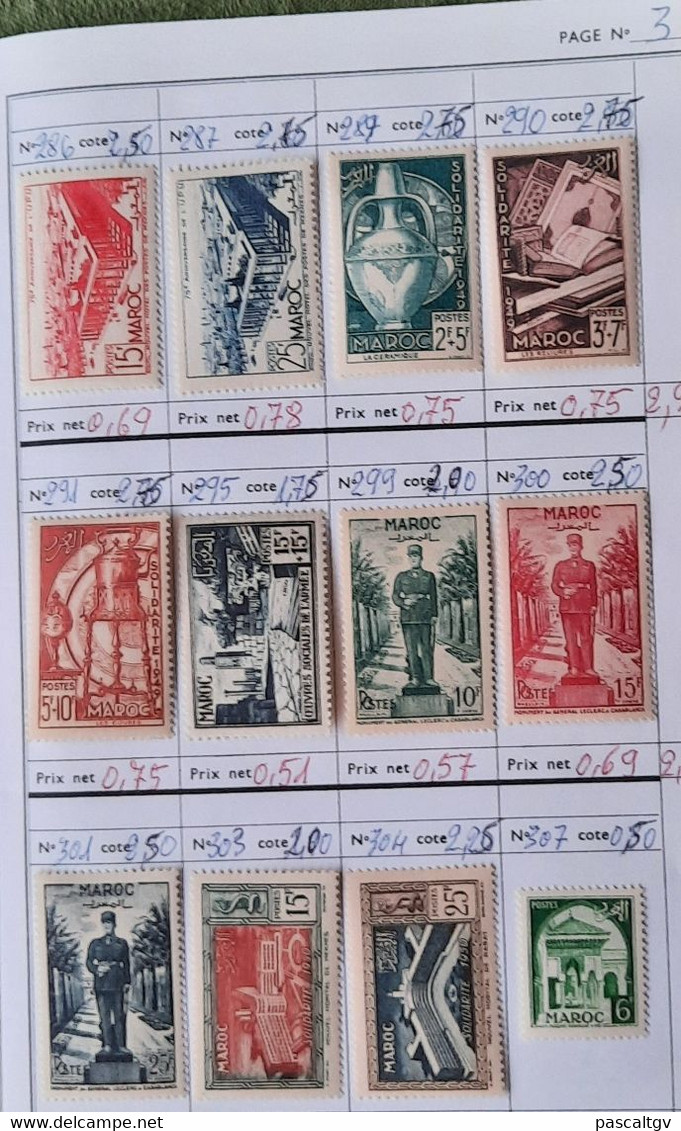 Colonies FR - MAROC - * Et Qqs Oblitérés - CARNET De Circulation N°22 -  (cote 545.00€) - Collections