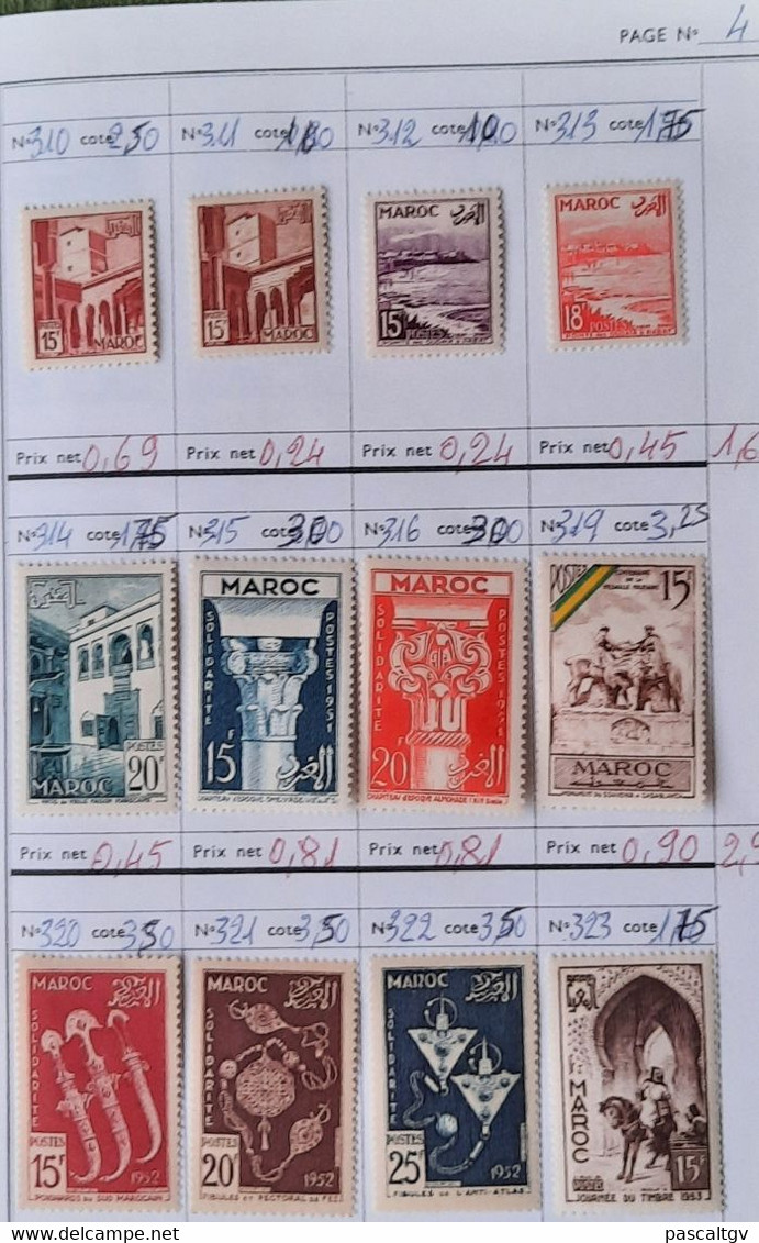 Colonies FR - MAROC - * Et Qqs Oblitérés - CARNET De Circulation N°22 -  (cote 545.00€) - Collections