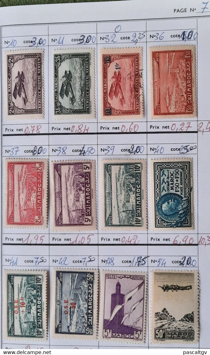 Colonies FR - MAROC - * et qqs Oblitérés - CARNET de Circulation N°22 -  (cote 545.00€)