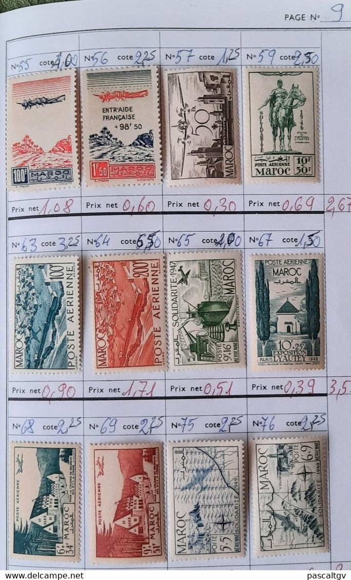 Colonies FR - MAROC - * et qqs Oblitérés - CARNET de Circulation N°22 -  (cote 545.00€)