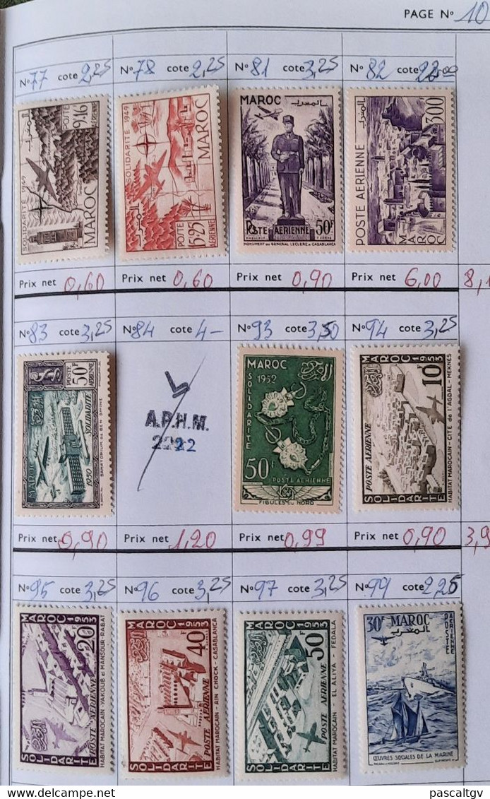 Colonies FR - MAROC - * et qqs Oblitérés - CARNET de Circulation N°22 -  (cote 545.00€)