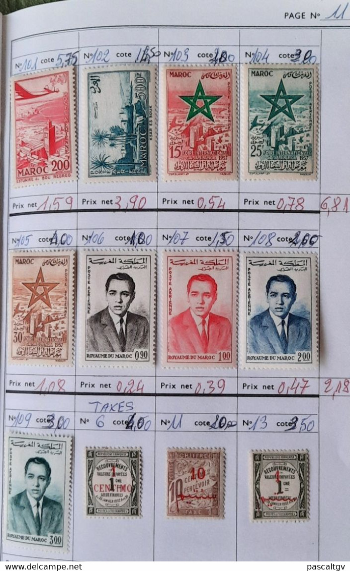 Colonies FR - MAROC - * et qqs Oblitérés - CARNET de Circulation N°22 -  (cote 545.00€)