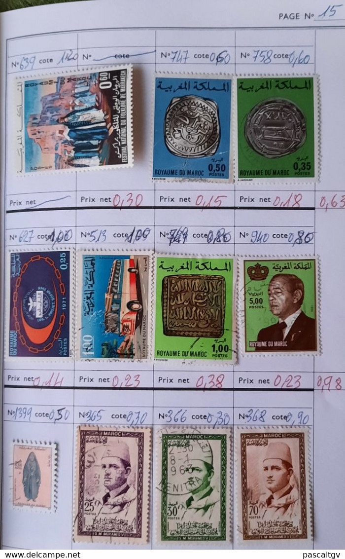 Colonies FR - MAROC - * et qqs Oblitérés - CARNET de Circulation N°22 -  (cote 545.00€)