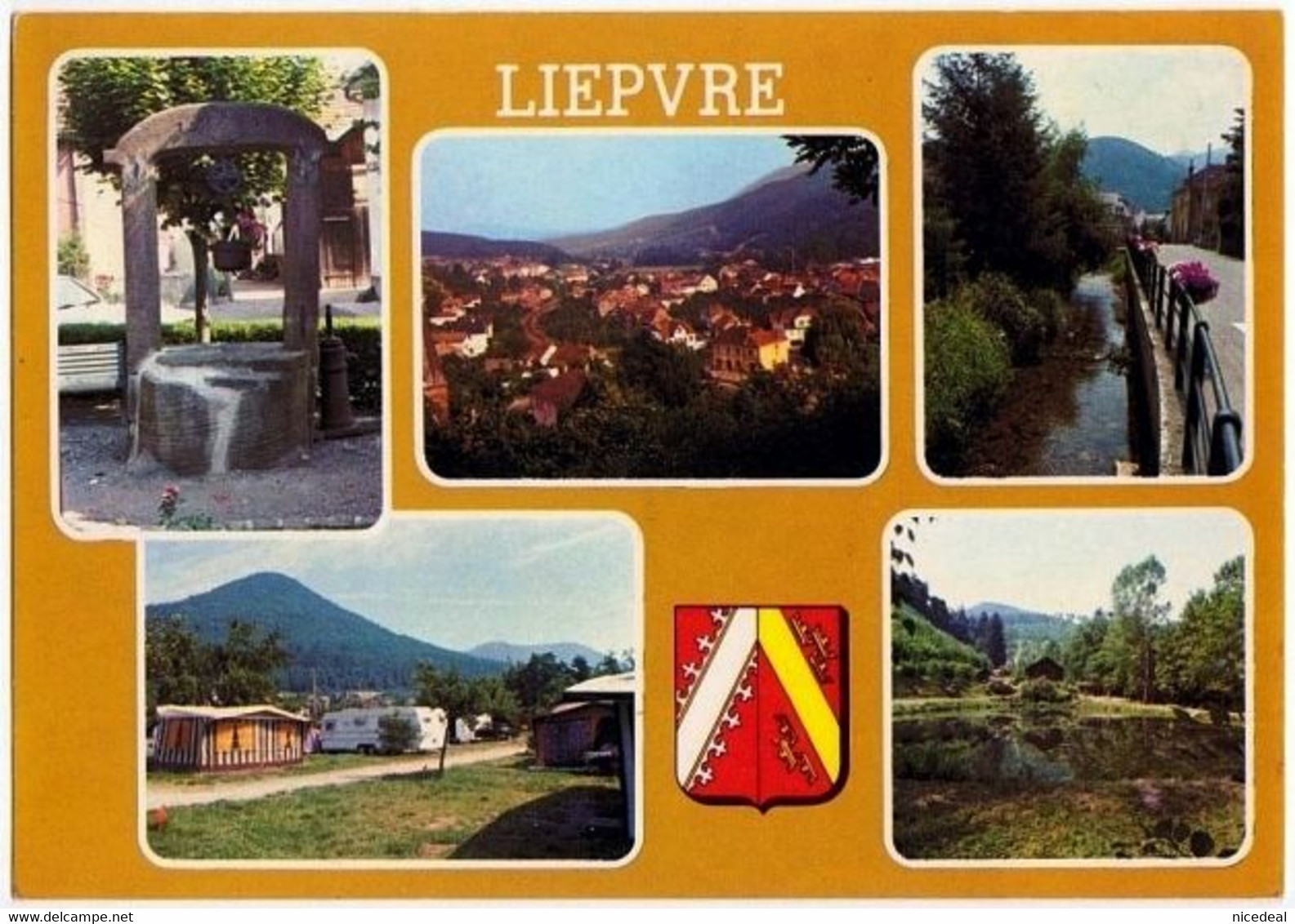 CPSM Neuve Multi-vues 68160 LIEPVRE 68 Haut-Rhin Fontaine Vue Générale Rombach Camping étang De Pêche Multivues C 177 - Lièpvre