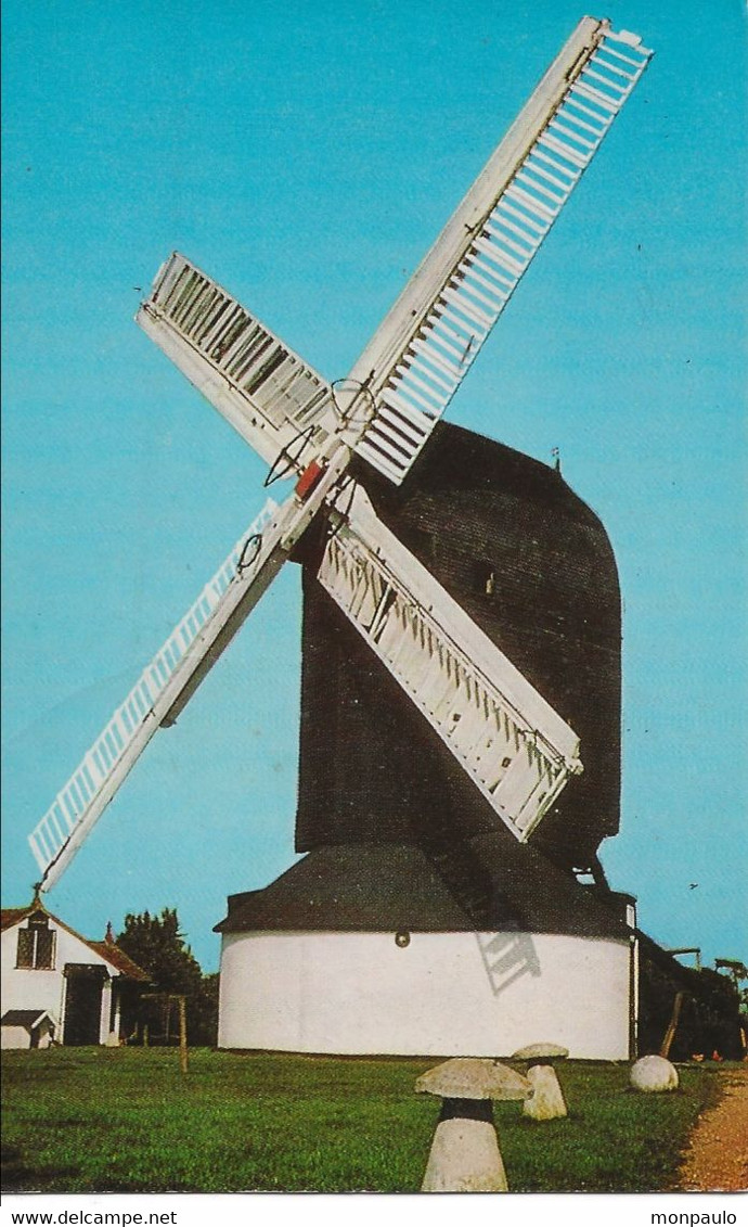 Royaume Uni. CPSM. Angleterre. Surrey Weald. Outwood. Wind-mill. (moulin à Vent) - Surrey