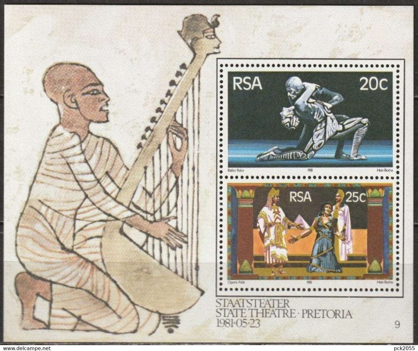 RSA Südafrika  1981  Nr.583 - 584 Block 11 ** Postfrisch Eröffnung Des Staatstheaters ( EK27/2 ) Günstige Versandkosten - Blocks & Sheetlets