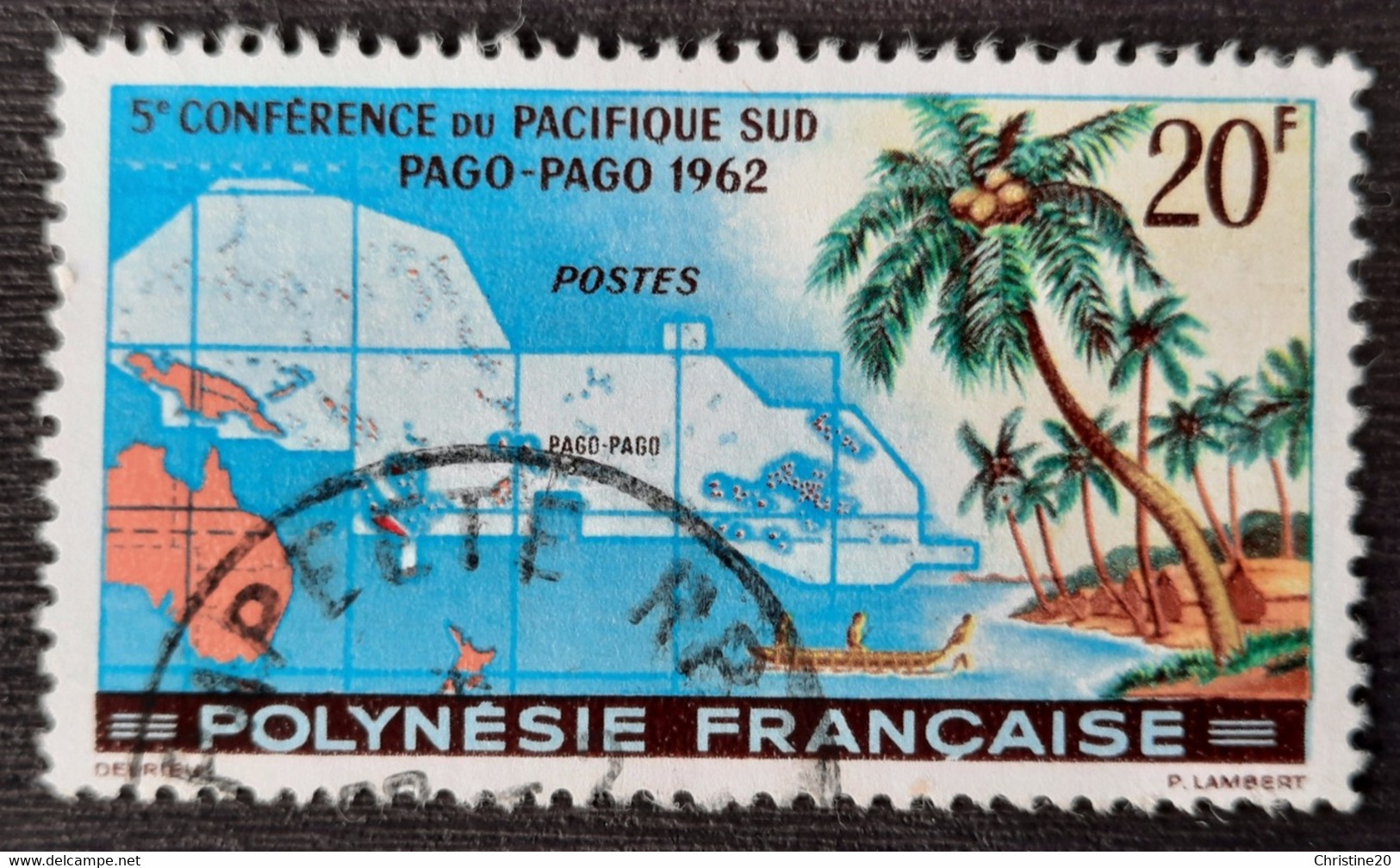 Polynésie Française 1962 N°17 Ob TB Cote 9€ - Oblitérés