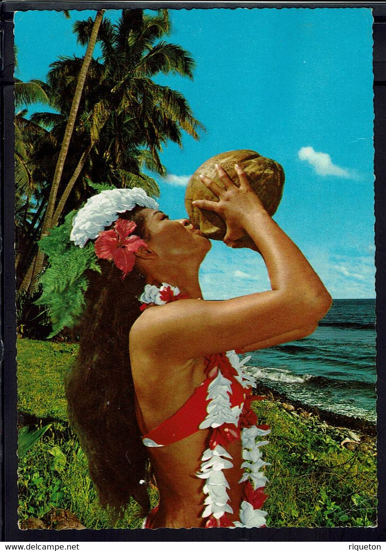 Polynésie Française. Timbre N° 65 à 17 F Sur Carte Postale "Tahiti, Je T'adore" Corresp. De Papeete Pour La France. B/TB - Briefe U. Dokumente