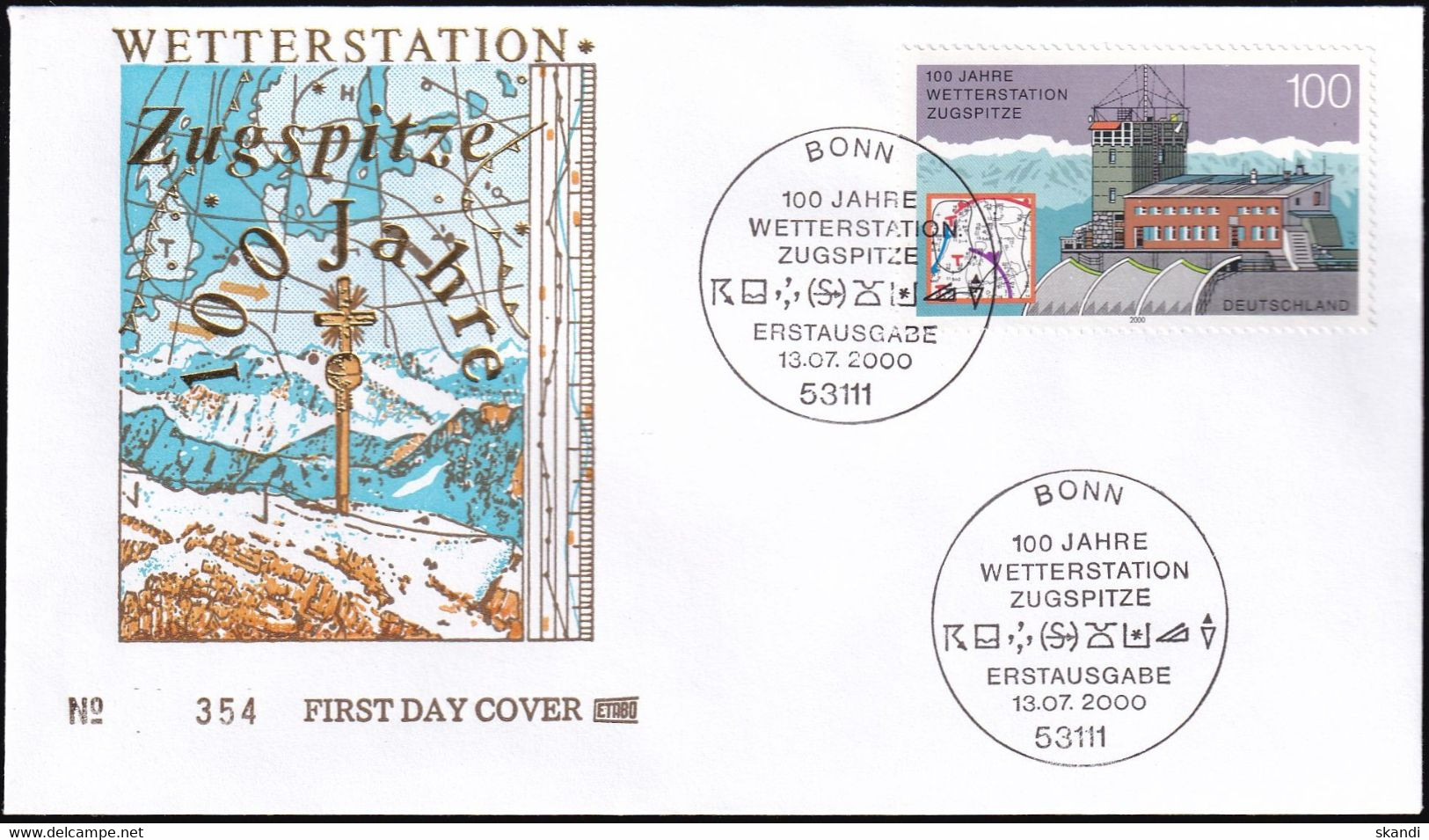 DEUTSCHLAND 2000 Mi-Nr. 2127 FDC - 1991-2000