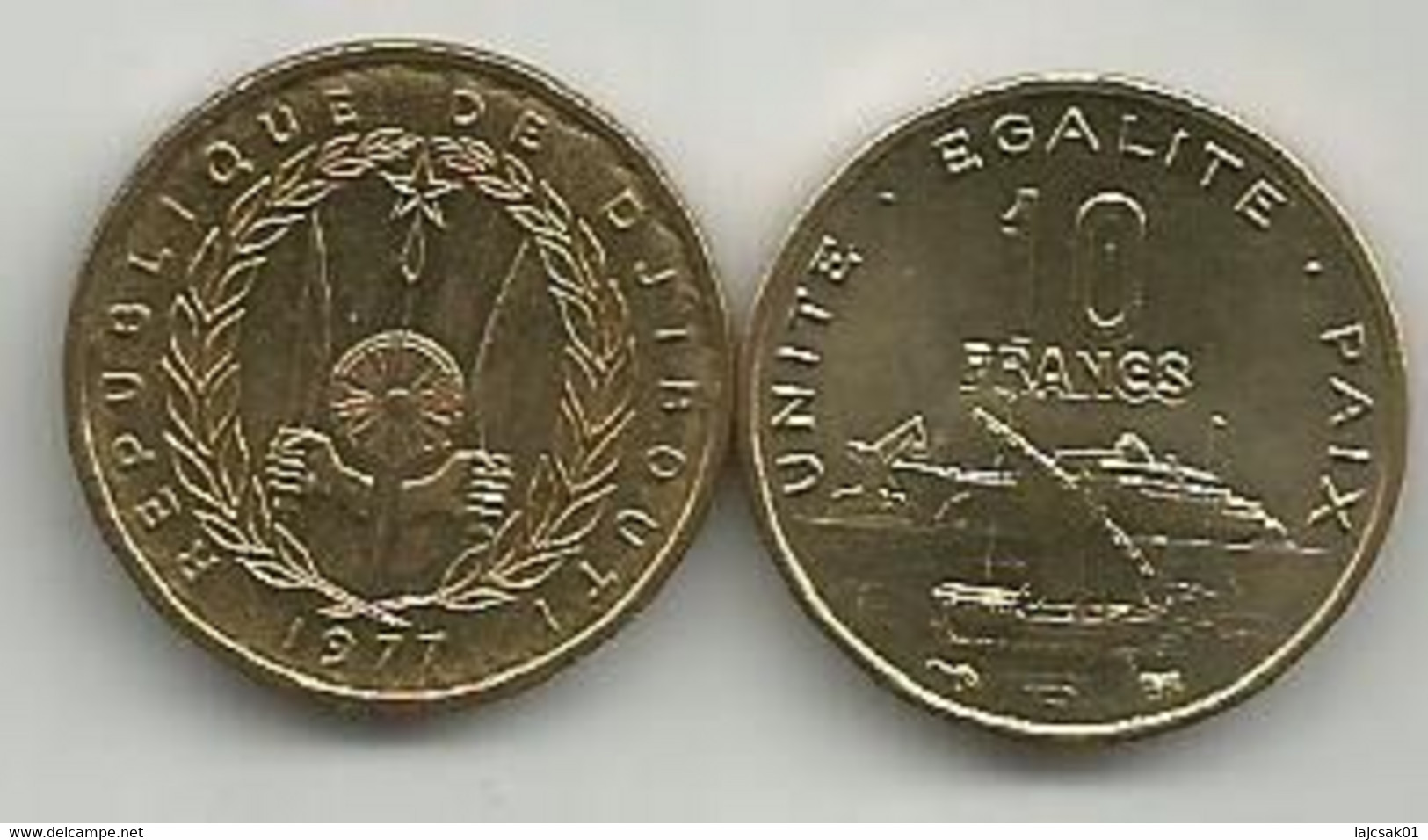 Djibouti 10 Francs 1977. High Grade - Djibouti