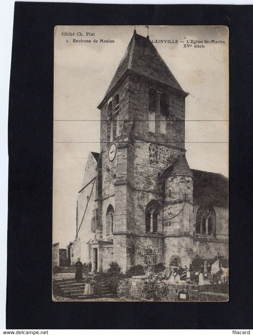 118611        Francia,    Lainville,   L"Eglise  St-Martin  XVe  Siecle,   VG  1915 - Limay
