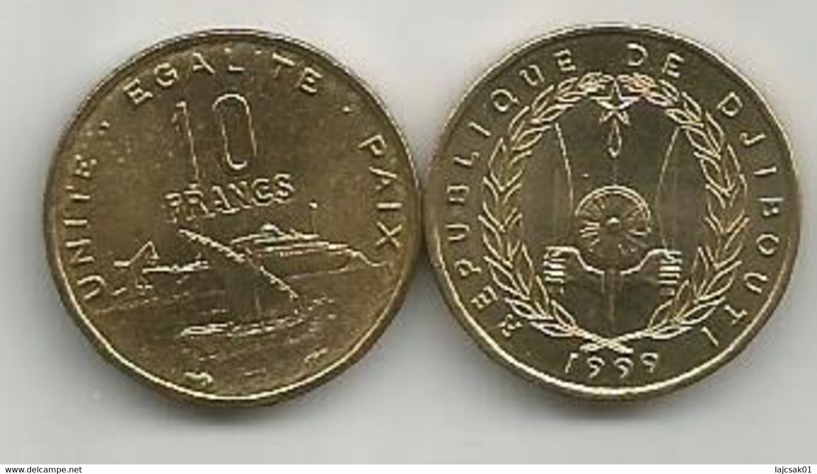 Djibouti 10 Francs 1999. High Grade - Gibuti