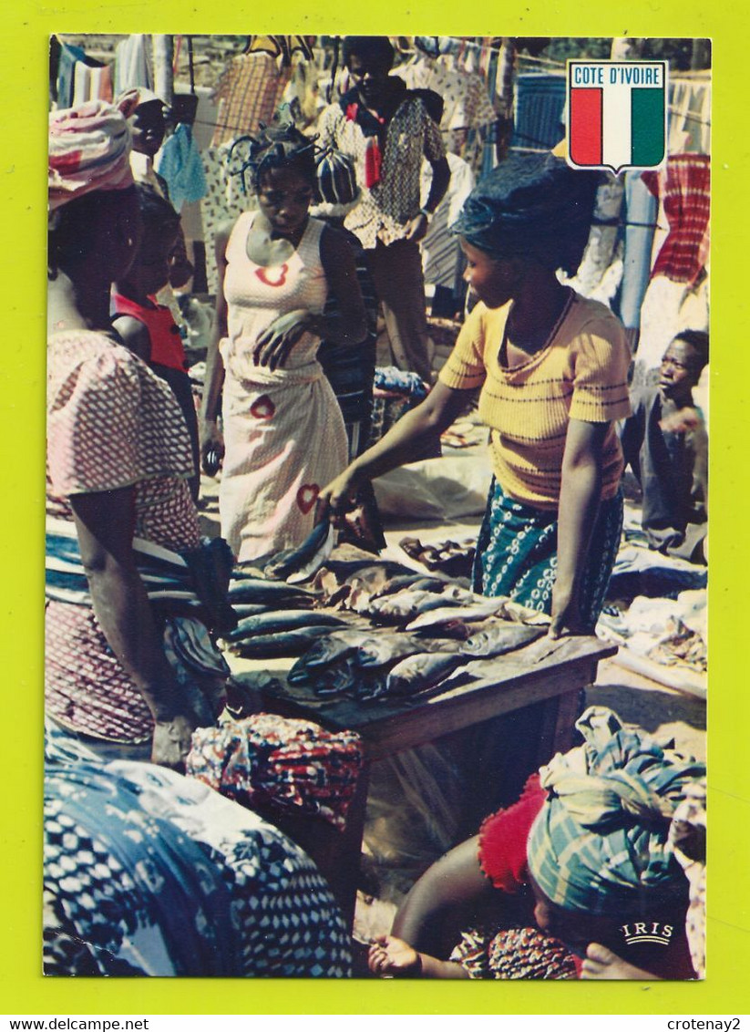 Côte D'Ivoire Marchandes De Poissons N°7523 Marché Vendeuses Poissonnières VOIR DOS - Côte-d'Ivoire