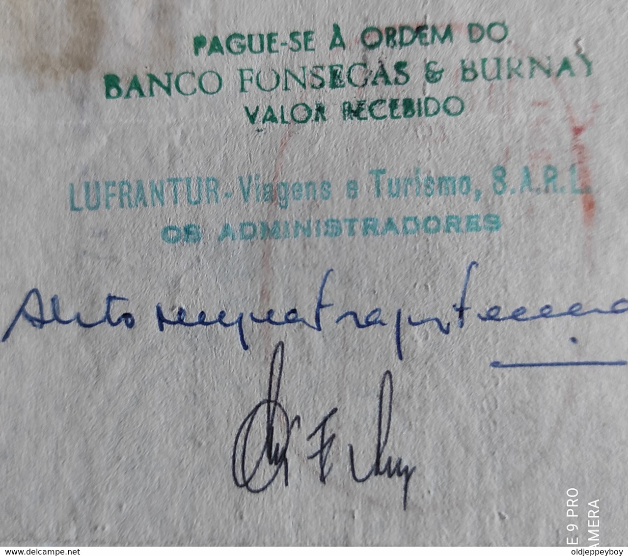 PORTUGAL- OLD PAPER--BILLS OF EXCHANGE--CASA DA MOEDA- LETRAS- 20$00- TAX 1000$00  - BANCO FONSECAS & BURNAY LISBOA 1981 - Bills Of Exchange